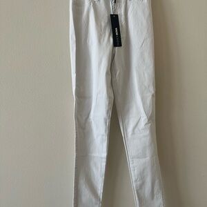 Fashion Nova Classic White High Waist Jeans